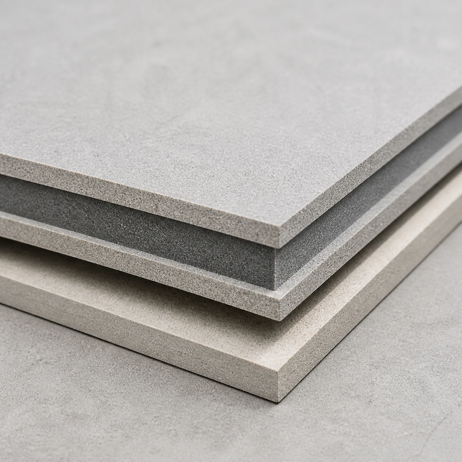 Fiber cement composite panel finish and edge detail